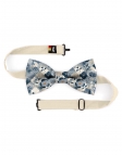 SETANA - BLOEMEN STRIK - CLASSIC - BLAUW & BEIGE