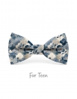 SETANA - KID or TEEN BOW TIE - BLUE & BEIGE