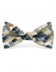 KITAMI - BOW TIE - CLASSIC - BLUE, BEIGE & KHAKI