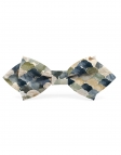 KITAMI - BOW TIE - DIAMOND - BLUE, BEIGE & KHAKI