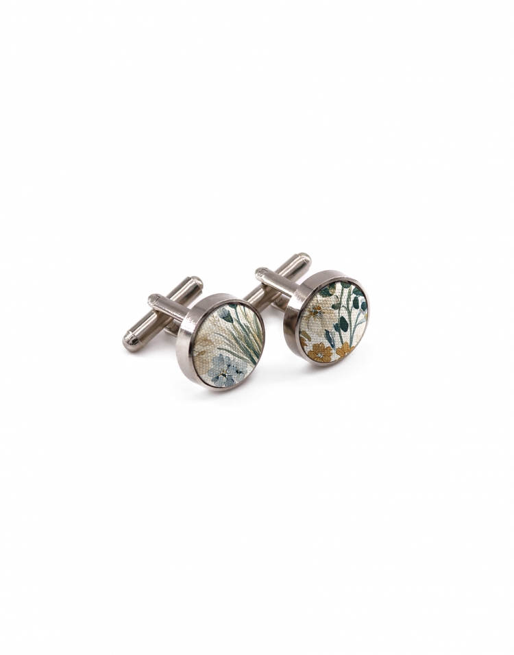 TOMARI - FLORAL CUFFLINKS