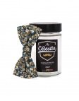 OTARU - FLORAL BOW TIE - CLASSIC - NAVY BLUE & OCHRE YELLOW