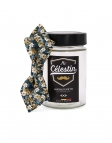 OTARU - FLORAL BOW TIE - DIAMOND - NAVY BLUE & OCHRE YELLOW
