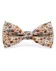 TATENO - NOEUD PAPILLON FLEURI - CLASSIC - TERRACOTTA, ROUILLE & MAUVE