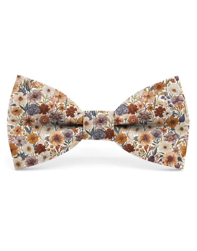 TATENO - BLOEMEN STRIK - CLASSIC - TERRACOTTA, RUST & MAUVE
