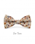 TATENO - KID or TEEN BOW TIE - TERRACOTTA, RUST & VIOLET