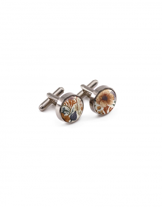 TATENO - FLORAL CUFFLINKS