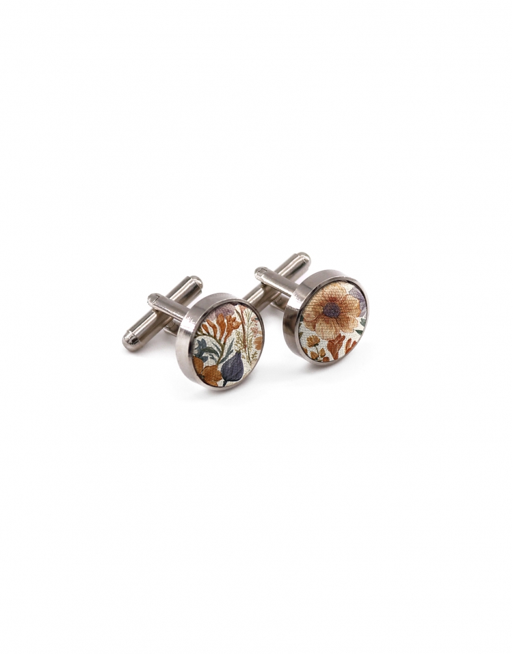 TATENO - FLORAL CUFFLINKS