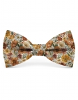 KARIBA - FLORAL BOW TIE - CLASSIC - TERRACOTTA, RUST & GREEN