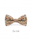 MARU - KID or TEEN BOW TIE - TERRACOTTA & KHAKI