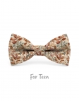 MARU - KID or TEEN BOW TIE - TERRACOTTA & KHAKI