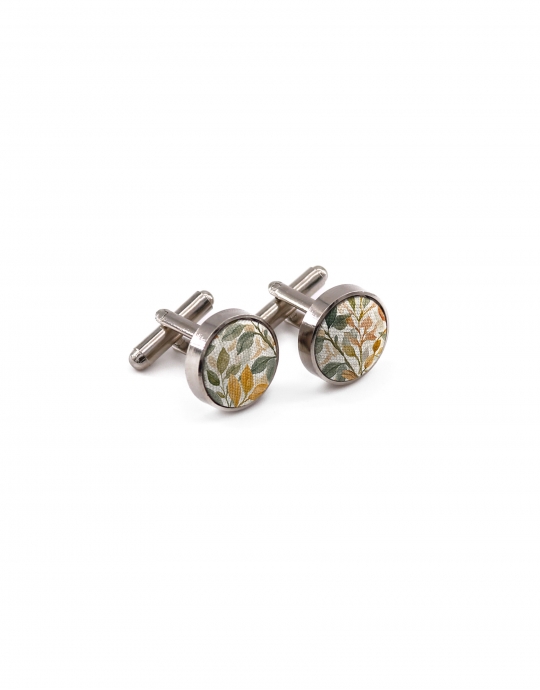 KINOKO - FLORAL CUFFLINKS