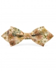 SOYA - FLORAL BOW TIE - DIAMOND - TERRACOTTA & OCHRE YELLOW