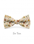 SARAKI - KID or TEEN BOW TIE - TERRACOTTA & OCHRE YELLOW