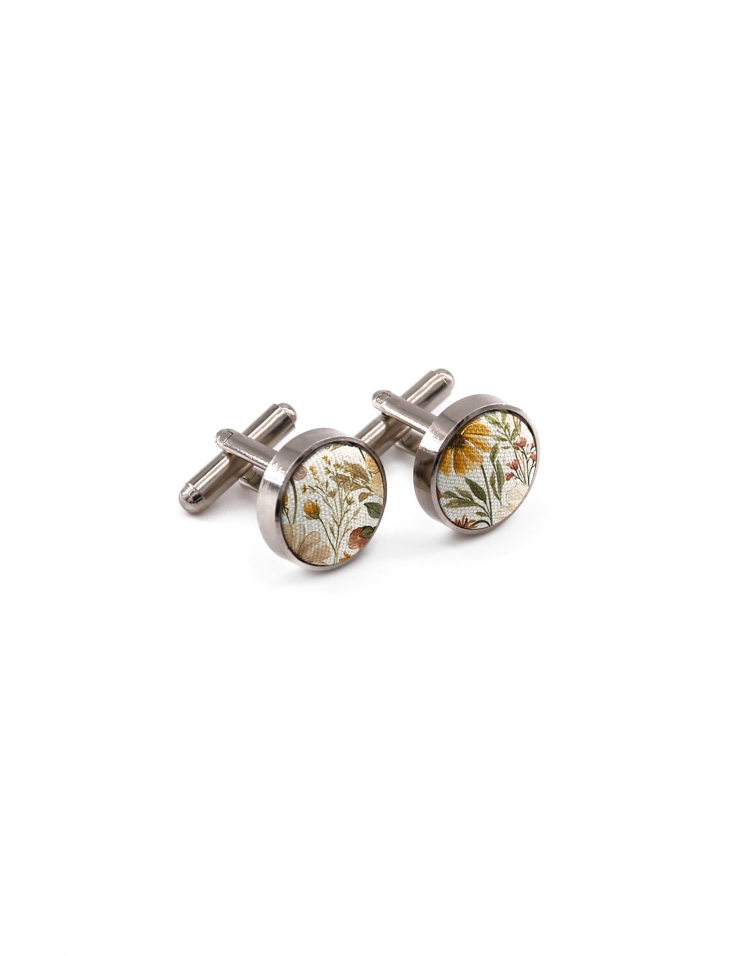 SARAKI - FLORAL CUFFLINKS