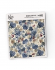BUDO - NOEUD PAPILLON FLEURI - CLASSIC - BLEU, BORDEAUX & BEIGE