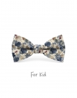 BUDO - NOEUD PAPILLON ENFANT ou ADO - BLEU, BORDEAUX & BEIGE