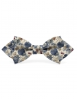 BUDO - BLOEMEN STRIK - DIAMOND - BLAUW, BORDEAUX & BEIGE