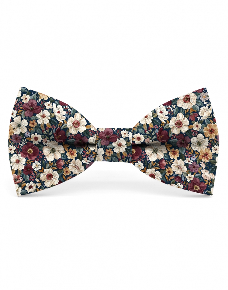 MOTTA - BLOEMEN STRIK - CLASSIC - BORDEAUX, GROEN, WIT & HONING