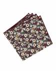 MOTTA - POCHETTE FLEURIE - BORDEAUX, VERT, BLANC & MIEL