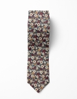 MOTTA - FLORAL TIE - BURGUNDY, GREEN, WHITE & HONEY