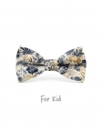 RAKKO - KID or TEEN BOW TIE - BLUE, GREY & BEIGE