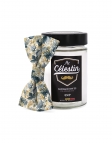 HOPPU - NOEUD PAPILLON FLEURI - CLASSIC - BLEU & JAUNE OCHRE