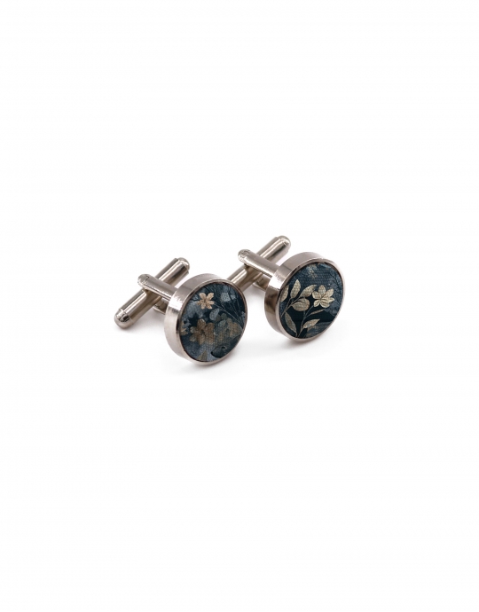 SHARI - FLORAL CUFFLINKS