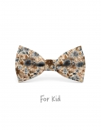 TOBIRA - NOEUD PAPILLON ENFANT ou ADO - BLEU, BEIGE & BRUN