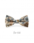 OBAKO - NOEUD PAPILLON ENFANT ou ADO - BLEU, BEIGE & BRUN