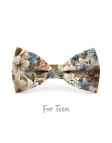 OBAKO - NOEUD PAPILLON ENFANT ou ADO - BLEU, BEIGE & BRUN
