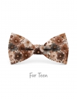 MORI - NOEUD PAPILLON ENFANT ou ADO - BEIGE & BRUN
