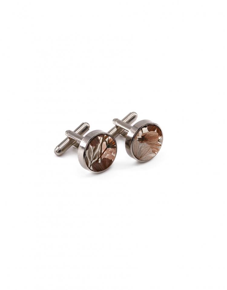 MORI - FLORAL CUFFLINKS