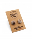 MORI - BOUTONS DE MANCHETTE FLEURIS