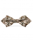 NEMURO - NOEUD PAPILLON FLEURI - DIAMOND - BEIGE, BRUN & KAKI