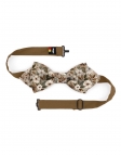NEMURO - FLORAL BOW TIE - DIAMOND - BEIGE, BROWN & KHAKI