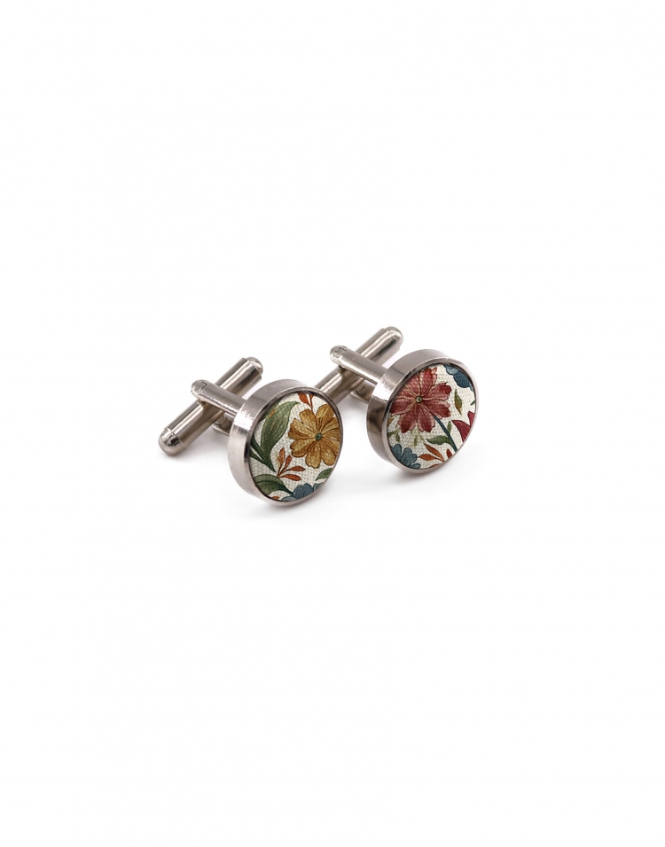NAYORO - FLORAL CUFFLINKS