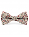 ENIWA - NOEUD PAPILLON FLEURI - CLASSIC - BORDEAUX, ROSE & TEAL
