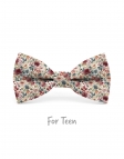 ENIWA - KID or TEEN BOW TIE - BURGUNDY, PINK & TEAL