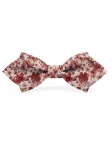 OBANA - FLORAL BOW TIE - DIAMOND - BURGUNDY & PINK