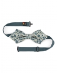 SUKAI - FLORAL BOW TIE - DIAMOND - TURQUOISE, TEAL & BEIGE