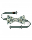 OMA - FLORAL BOW TIE - CLASSIC - TURQUOISE & TEAL