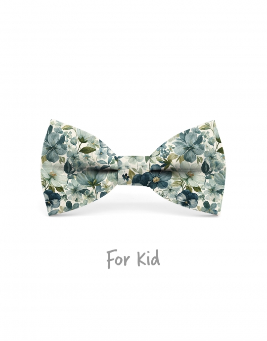 OMA - KID or TEEN BOW TIE - TURQUOISE & TEAL