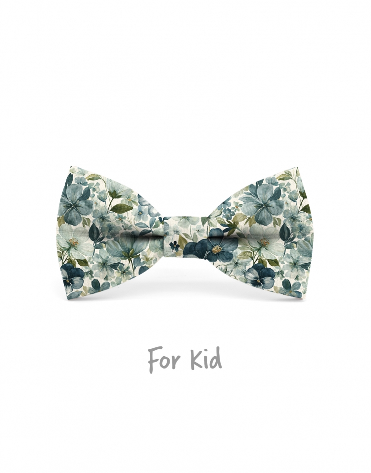 OMA - KID or TEEN BOW TIE - TURQUOISE & TEAL