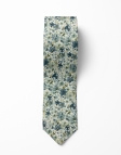 OMA - CRAVATE FLEURIE - TURQUOISE & SARCELLE