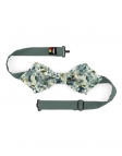 OMA - FLORAL BOW TIE - DIAMOND - TURQUOISE & TEAL