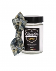 IWABE - FLORAL BOW TIE - DIAMOND - NAVY BLUE, BEIGE & LILAC