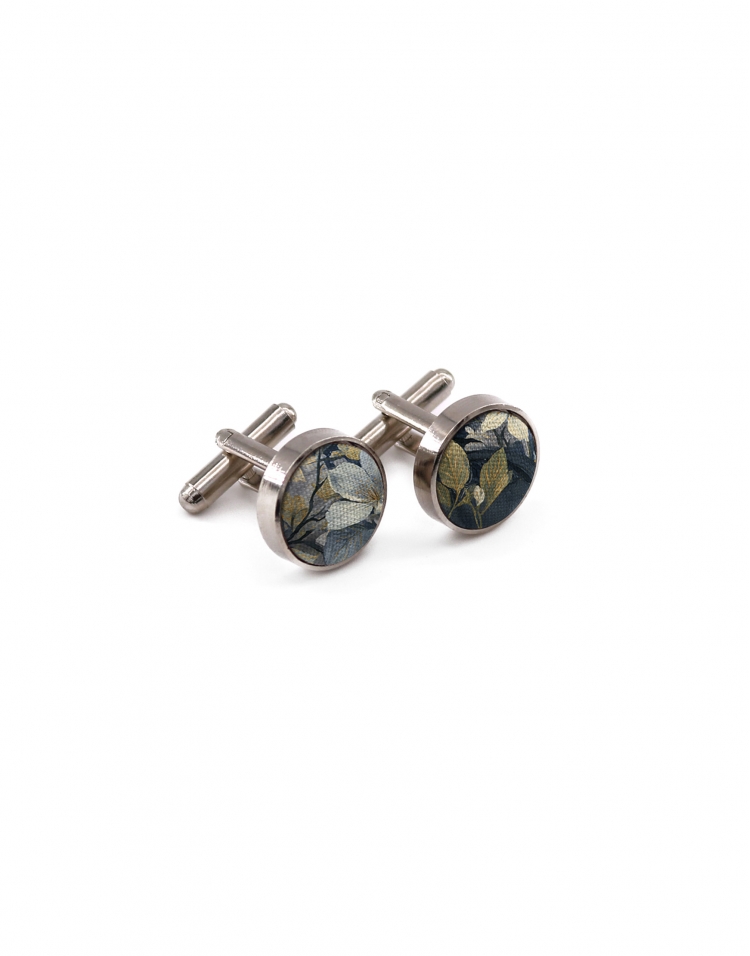 IWABE - FLORAL CUFFLINKS