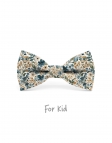 OSORE - NOEUD PAPILLON ENFANT ou ADO - VERT PETROLE & BEIGE MIEL
