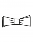 Noir LINEN BOW TIE